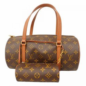 Louis Vuitton Monogram Papillon 30 Handbag M51385 Brown Women's